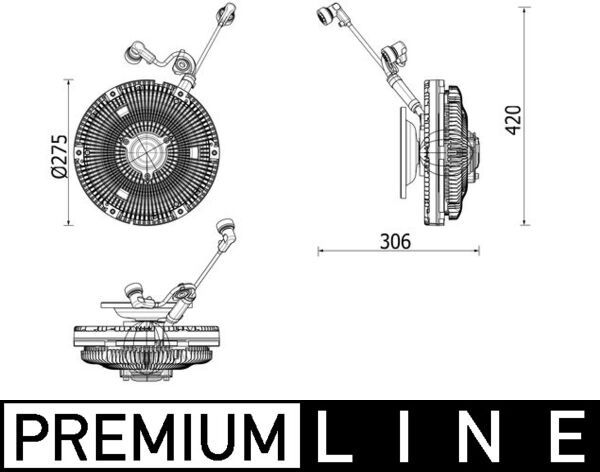 Kupplung, Kühlerlüfter MAHLE CFC259000P