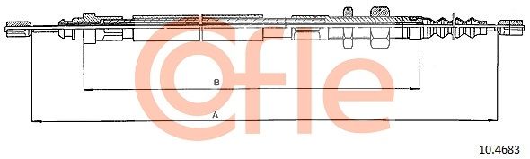 Seilzug Feststellbremse COFLE 10.4683