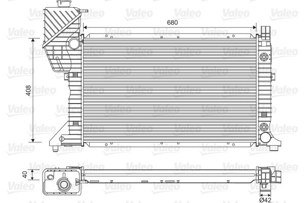 Kühler, Motorkühlung VALEO 732472