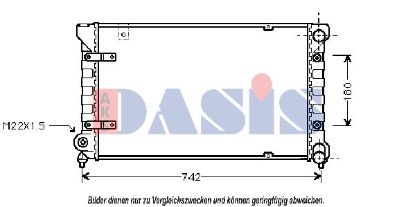 Kühler, Motorkühlung AKS DASIS 330001N