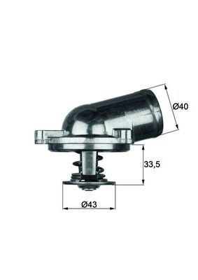Thermostat, Kühlmittel MAHLE TI2287