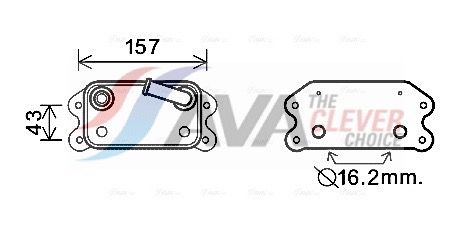 Ölkühler, Motoröl AVA QUALITY COOLING VO3168