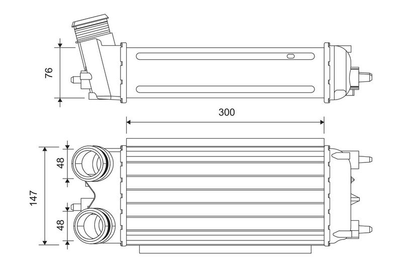 Ladeluftkühler VALEO 818242