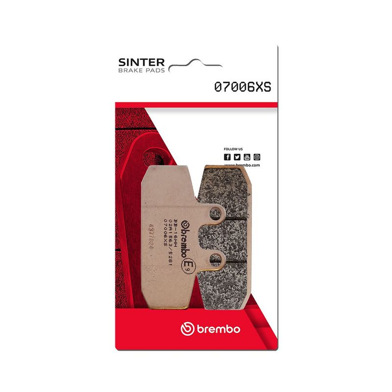 Bremsbelagsatz, Scheibenbremse BREMBO 07006XS
