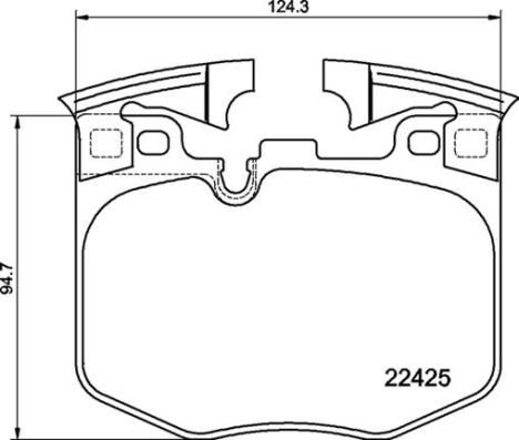 Bromsbeläggssats, skivbroms BREMBO P06099