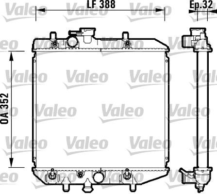 Kühler, Motorkühlung VALEO 734104