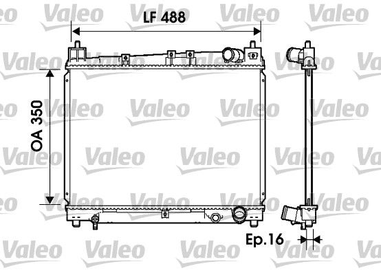 Kühler, Motorkühlung VALEO 734840