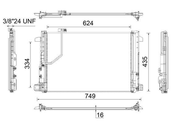 Kondensator, Klimaanlage MAHLE AC786000P
