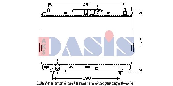 Kühler, Motorkühlung AKS DASIS 510037N