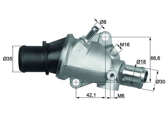 Thermostat, Kühlmittel MAHLE TI13888