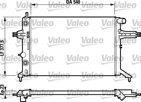 Kühler, Motorkühlung VALEO 732724