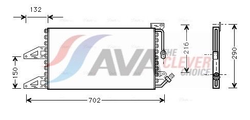 Kondensator, Klimaanlage AVA QUALITY COOLING FT5215