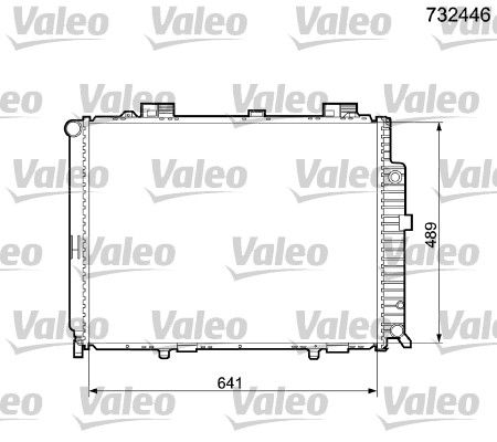 Kühler, Motorkühlung VALEO 732446