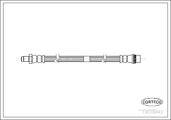 Bremsschlauch CORTECO 19018442