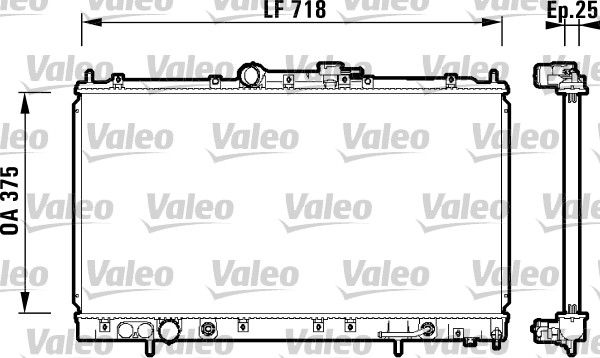 Kühler, Motorkühlung VALEO 734129
