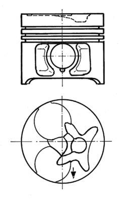 Kolben KOLBENSCHMIDT 90016600