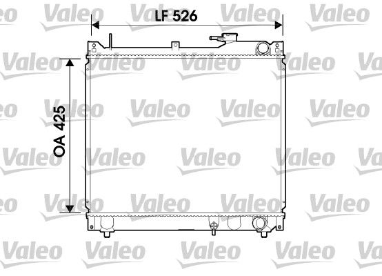 Kühler, Motorkühlung VALEO 734162