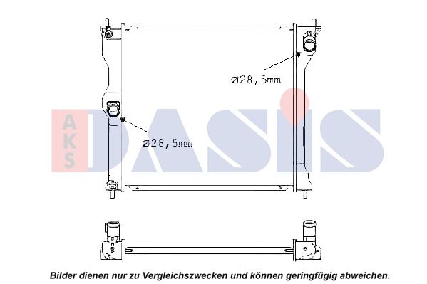Kühler, Motorkühlung AKS DASIS 140107N