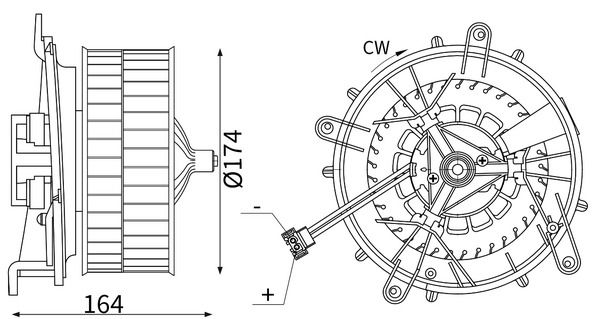 Innenraumgebläse MAHLE AB56000S