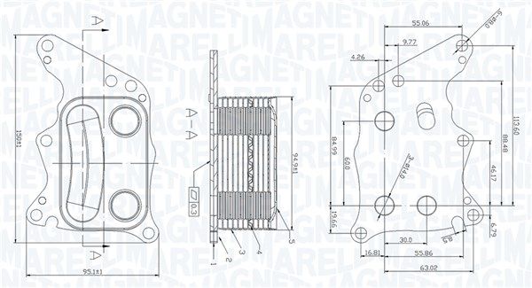 Ölkühler MAGNETI MARELLI 350300005200