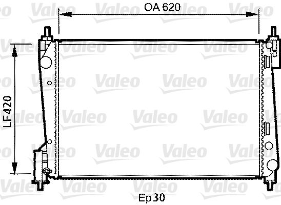 Kühler, Motorkühlung VALEO 735040