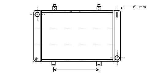 Kühler, Motorkühlung AVA QUALITY COOLING fd2037