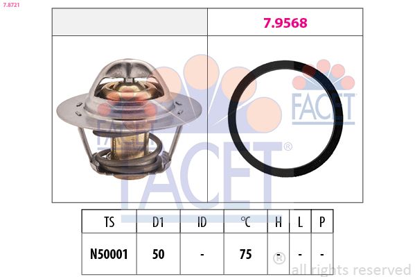 Kühlwasserthermostat FACET 7.8721
