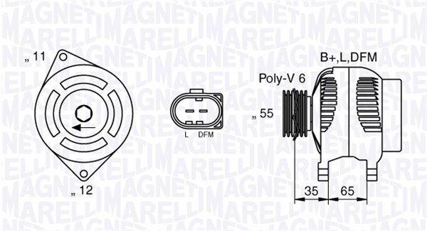 Generator MAGNETI MARELLI 063377014010