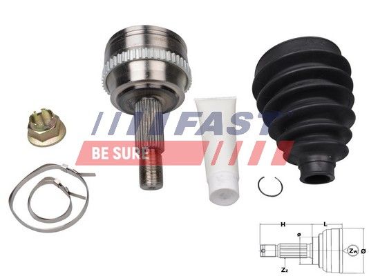 Gelenksatz, Antriebswelle FAST FT25092K