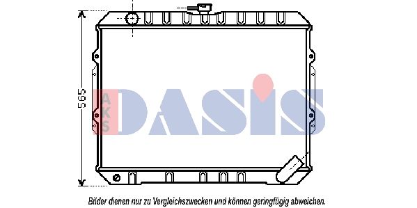 Kühler, Motorkühlung AKS DASIS 140086N