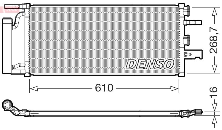 Klimakondensator Klimakühler Denso DCN05036