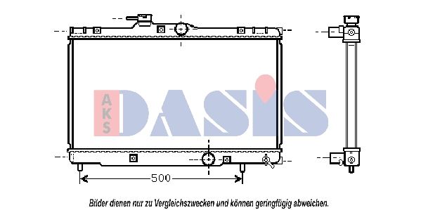 Kühler, Motorkühlung AKS DASIS 210045N