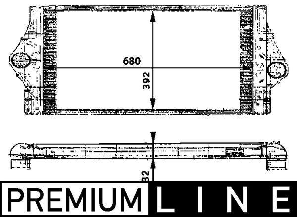 Ladeluftkühler MAHLE CI58000P
