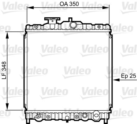 Kühler, Motorkühlung VALEO 731459