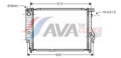 Kühler, Motorkühlung AVA QUALITY COOLING BW2144