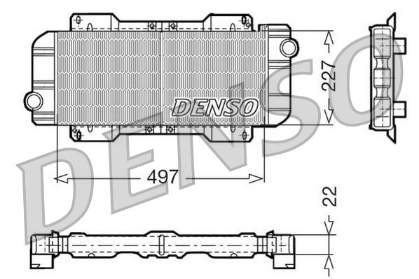 Kühler, Motorkühlung DENSO DRM10019