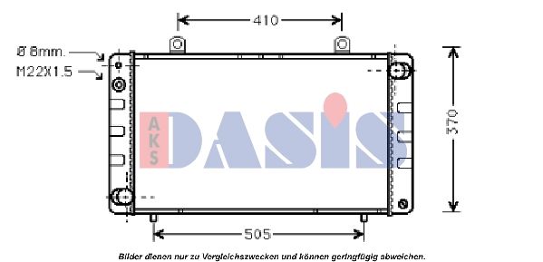 Kühler, Motorkühlung AKS DASIS 190040N