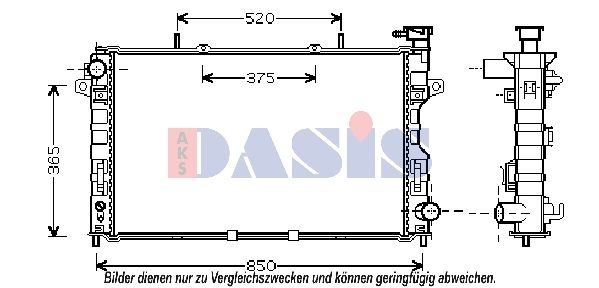 Kühler, Motorkühlung AKS DASIS 520115N