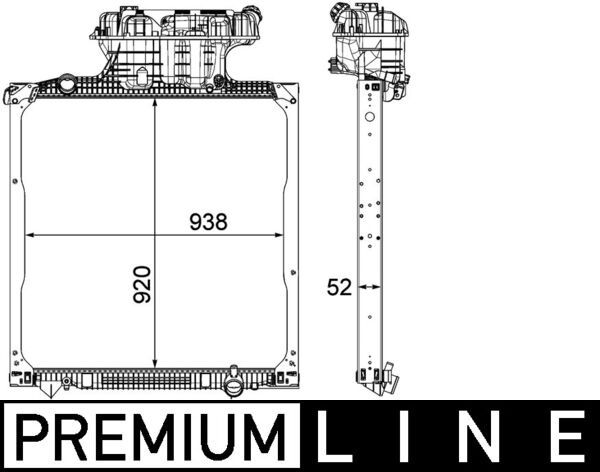 Kühler, Motorkühlung MAHLE CR1040000P