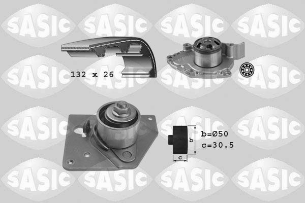Wasserpumpe + Zahnriemensatz SASIC 3904032