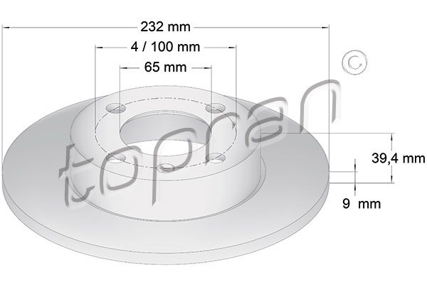 Bremsscheibe TOPRAN 110 217