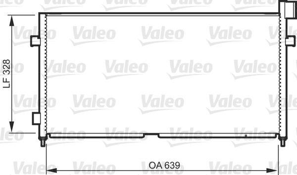 Klimakondensator Klimakühler VALEO 818984
