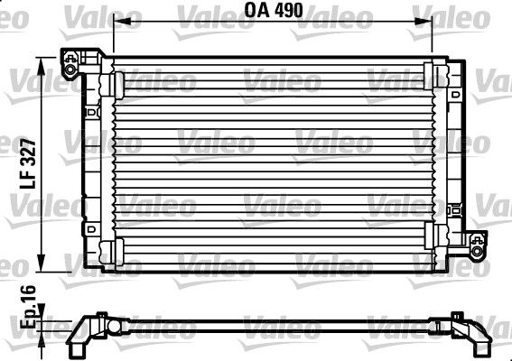 Kondensator, Klimaanlage VALEO 817384