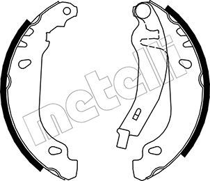 Bremsbackensatz METELLI 53-0345Y