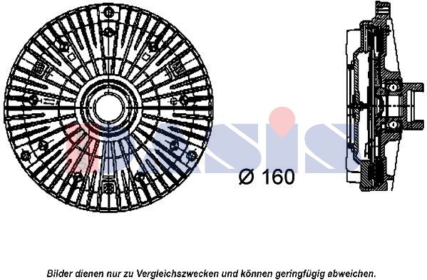 Kupplung, Kühlerlüfter AKS DASIS 058012N