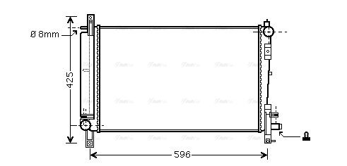 Kühler, Motorkühlung AVA QUALITY COOLING cra2080