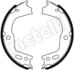 Bremsbackensatz, Feststellbremse METELLI 53-0497