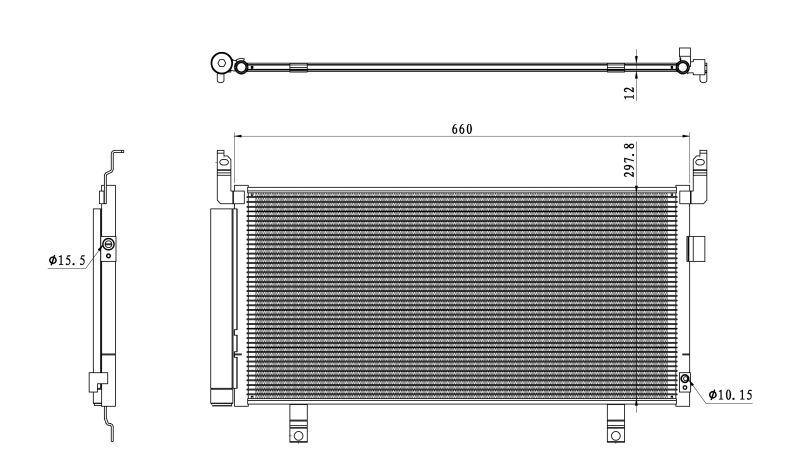 Kondensator, Klimaanlage NRF 350468