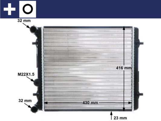 Kühler, Motorkühlung MAHLE CR367000S