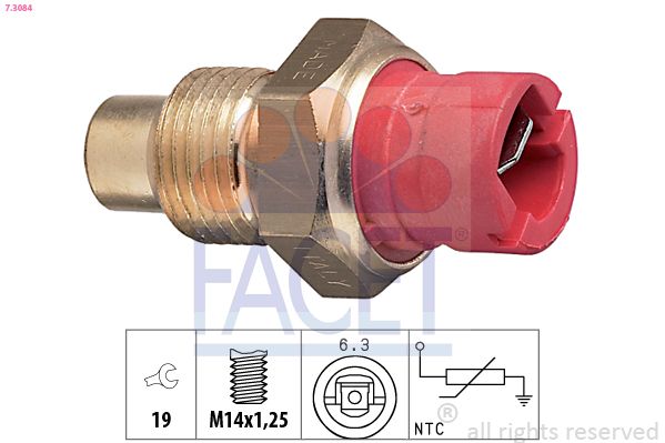 Sensor, Kühlmitteltemperatur FACET 7.3084
